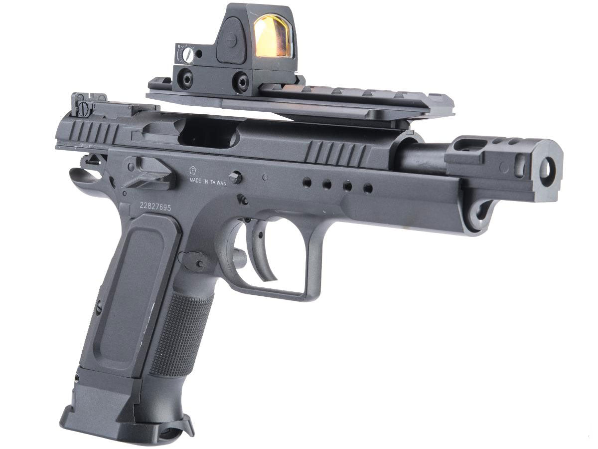 Cybergun Tanfoglio Licensed Limited Edition Custom Airsoft GBB Pistol by KWC - Gold Custom/Black