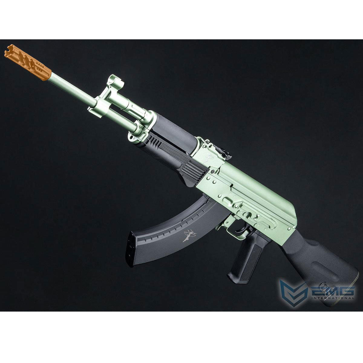 EMG Licensed Rifle Dynamics AK Airsoft AEG Rifle by CYMA - Limited Edition "Retro" Metallic Sage