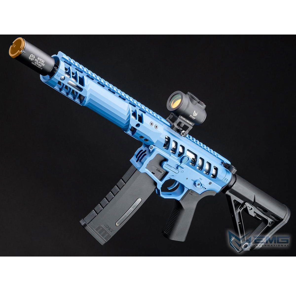 EMG F-1 Firearms UDR-15 Skeletonized AR-15 Airsoft AEG Rifle w/ GATE Aster Programmable MOSFET - SBR - Blue
