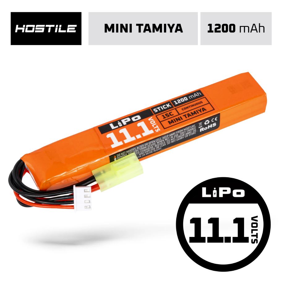 HK Army Hostile Energy Lipo Battery w/ Mini Tamiya Connector