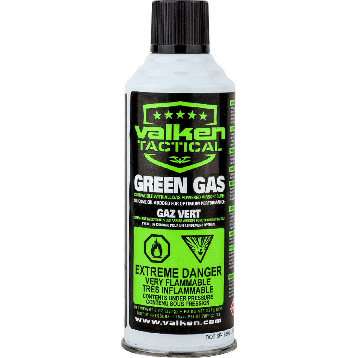 Valken Green Gas Canister 8 oz Can - NO SHIPPING!!