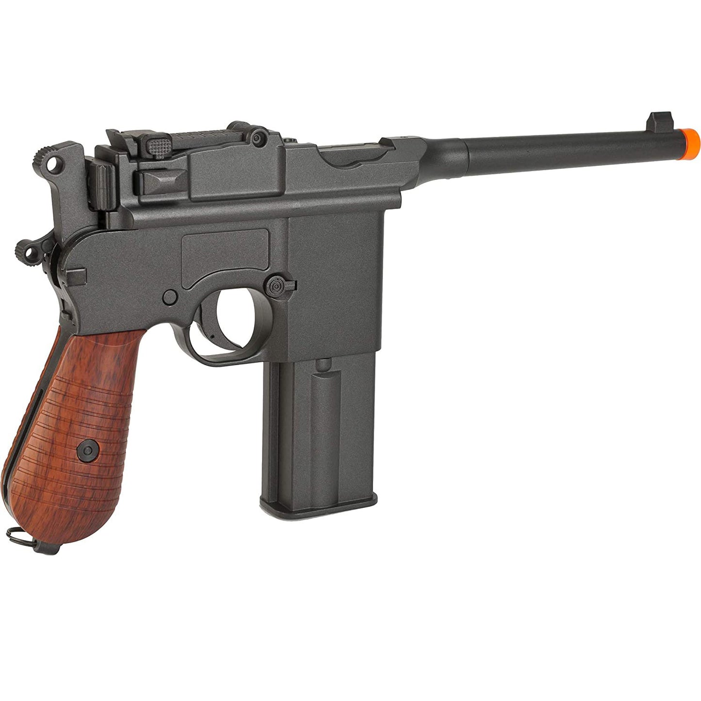 KWC M712 Broomhandle Full-Auto Full Metal Airsoft CO2 Gas Pistol