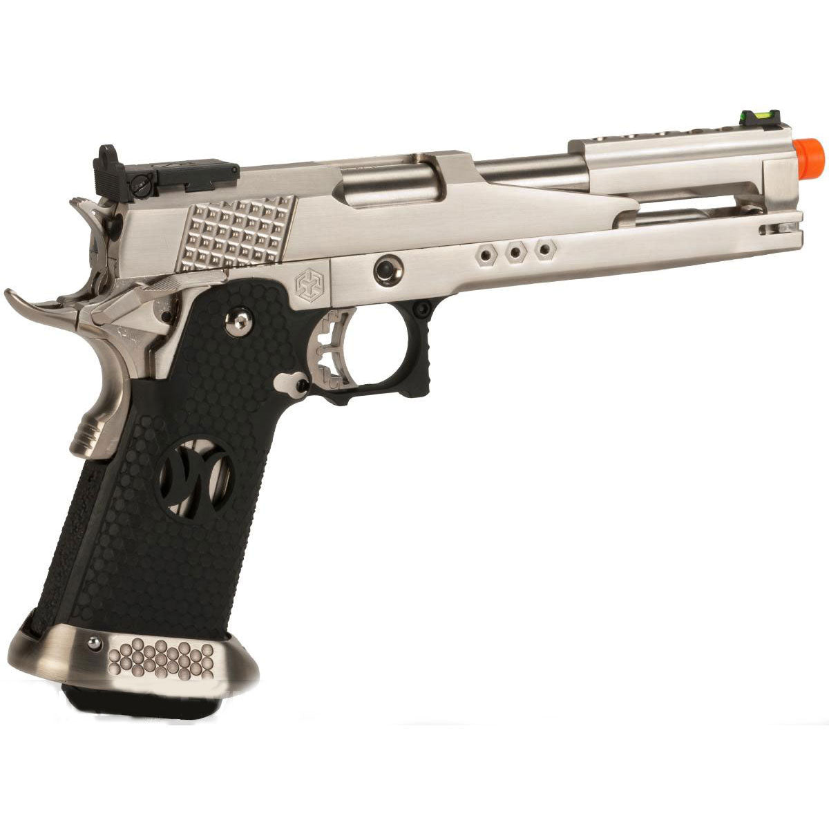 AW Custom AW-HX2201 Gold Standard IPSC Gas Blowback Airsoft Pistol - Silver