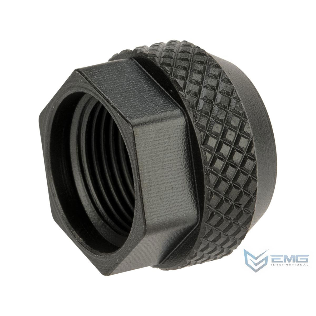 EMG / Salient Arms International Steel Convex Thread Protector for Airsoft Pistols - 14mm Negative Thread