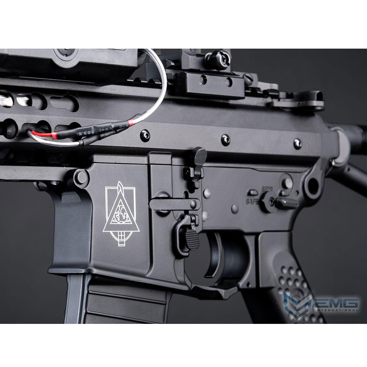 EMG Helios Knights Armament Company PDW M2 Sportsline G2 Airsoft AEG - Black - Metal Receiver