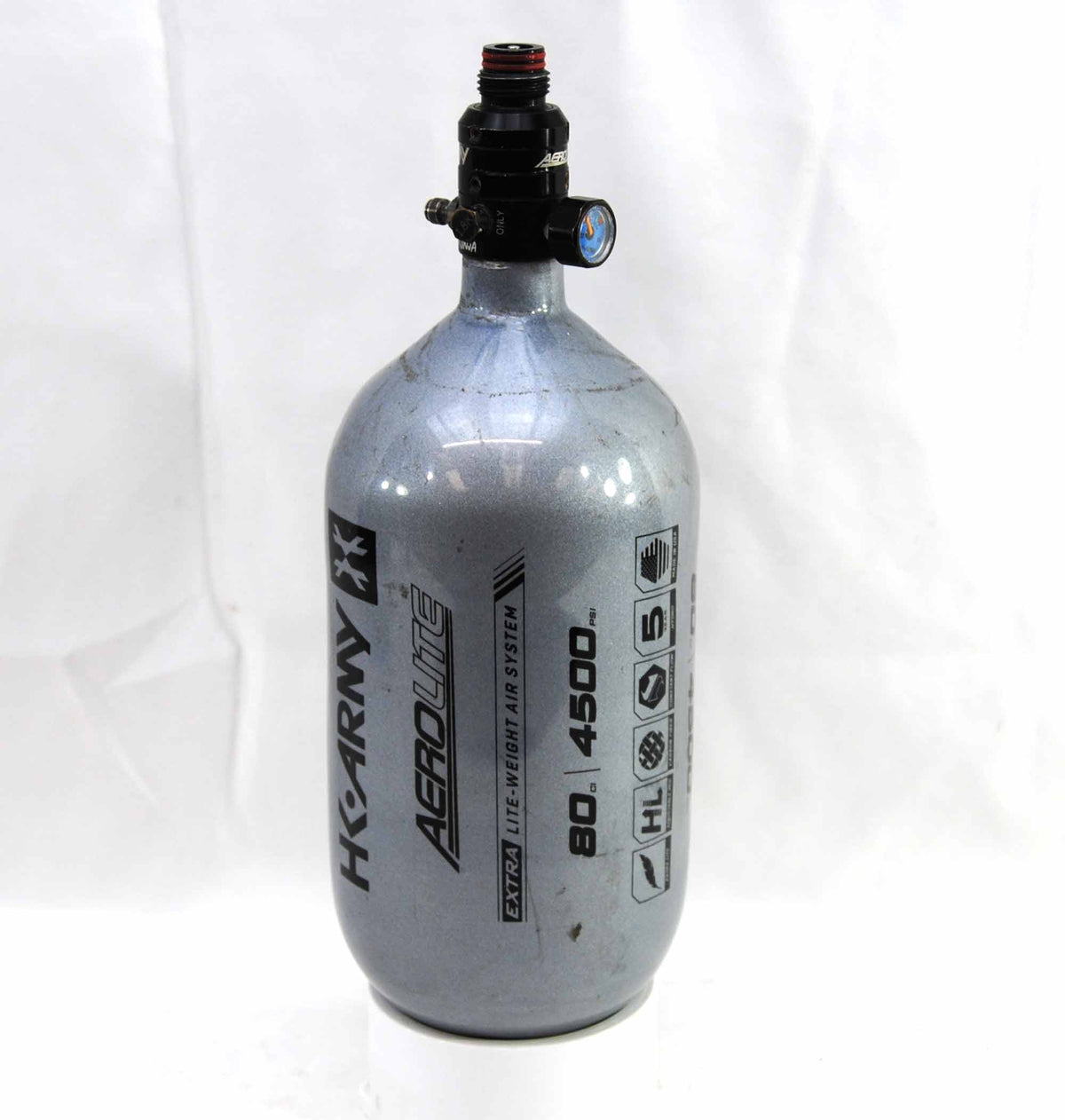 Used HK Army Aerolite 80ci/4500psi Tank - Grey