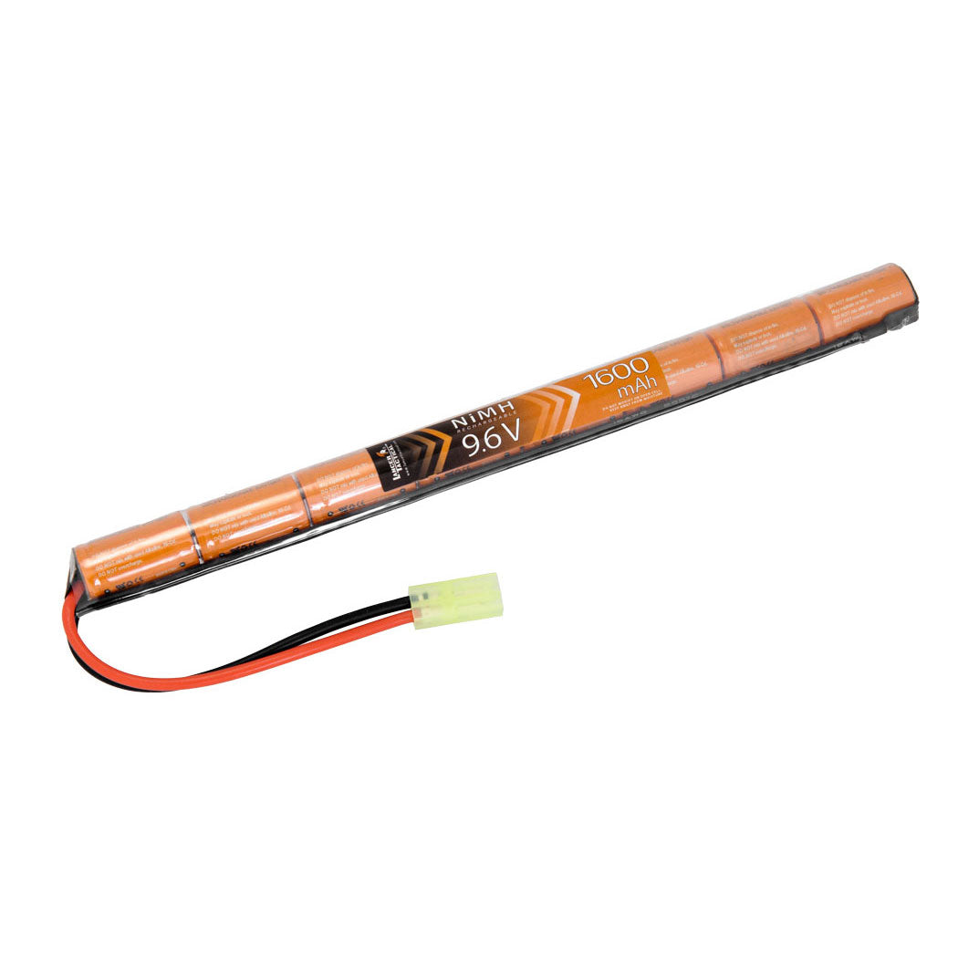 Lancer Tactical Airsoft NiMH 9.6v 1600 mAh Stick Battery