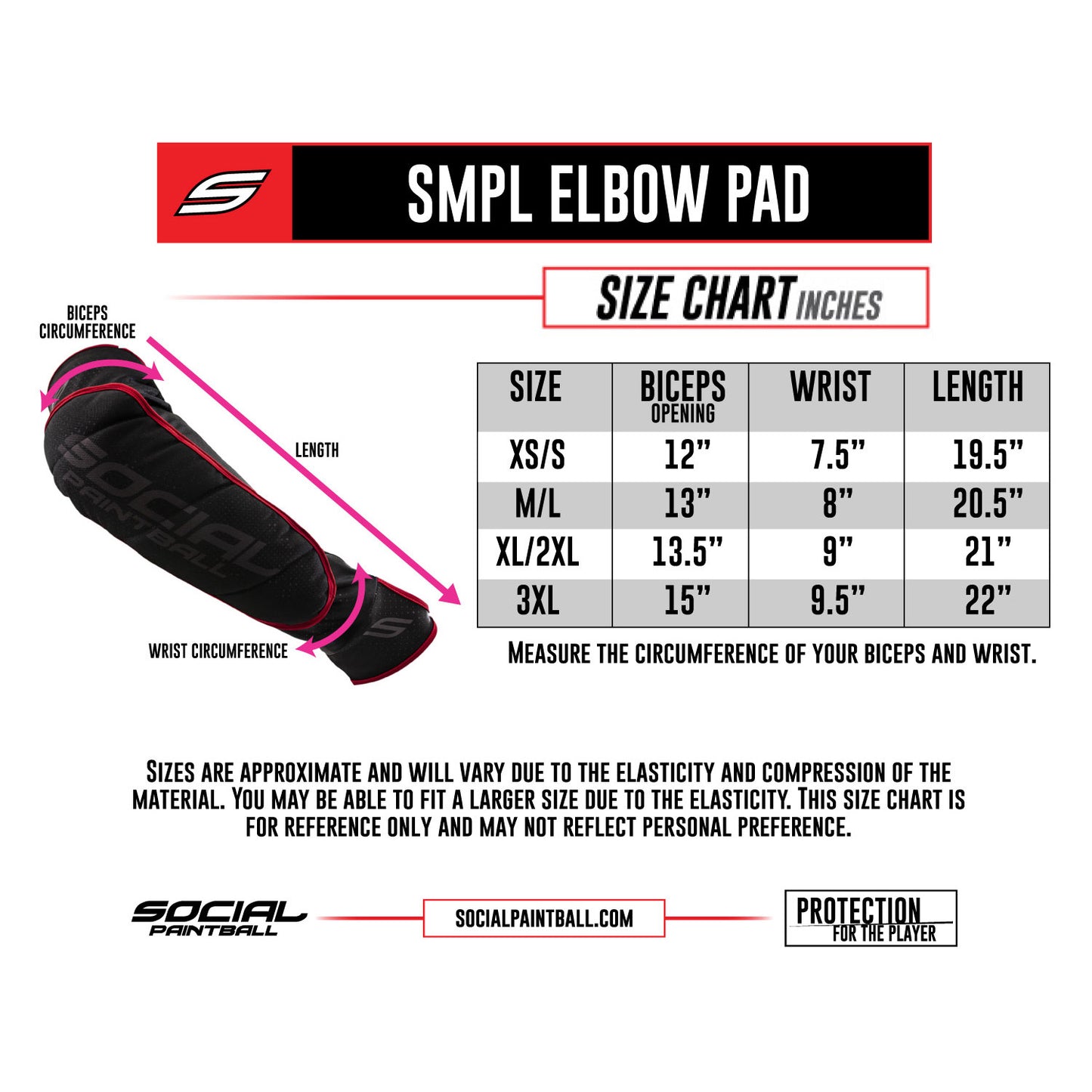 Social Paintball SMPL Elbow Pad - Hunter Camo