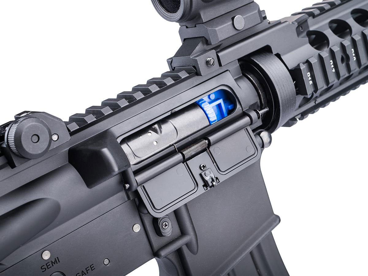 Cybergun Colt Licensed M4 AEG Airsoft Rifle w/ E-Shooter MOSFET by E&C - M4A1 CQB - Black