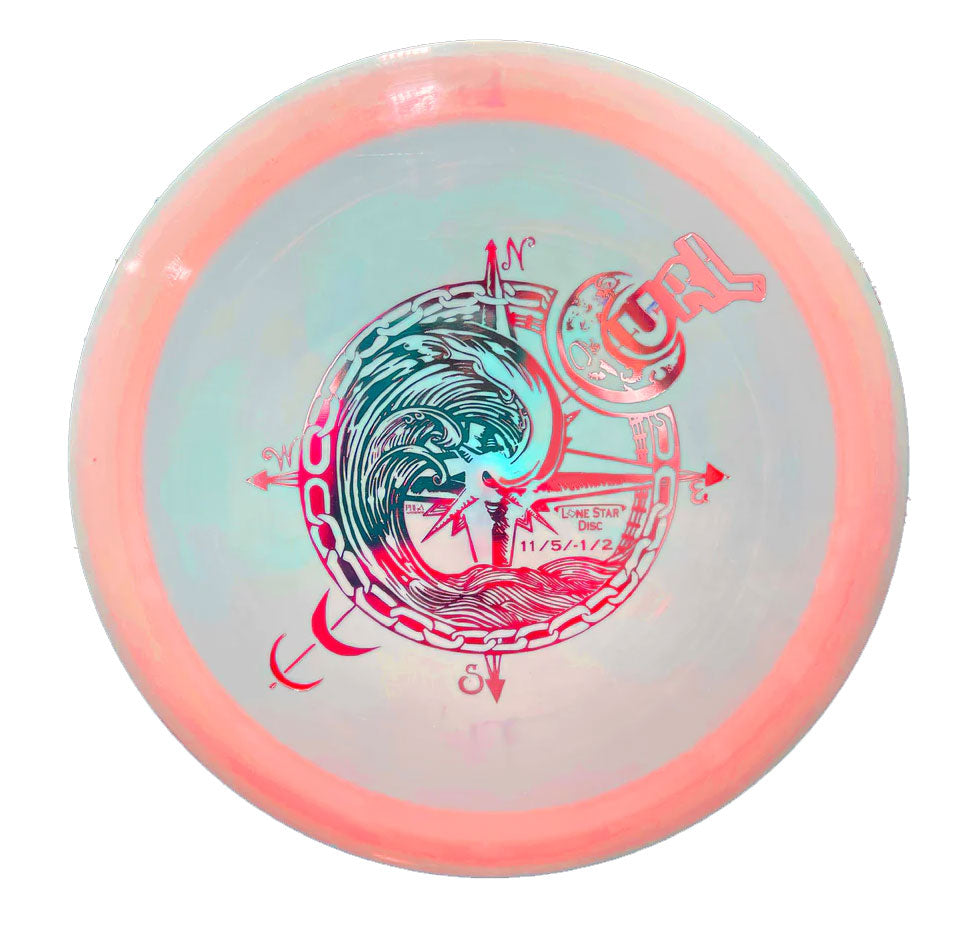 Lone Star Disc Alpha Curl Distance Driver Disc - Artist Compass Stamp