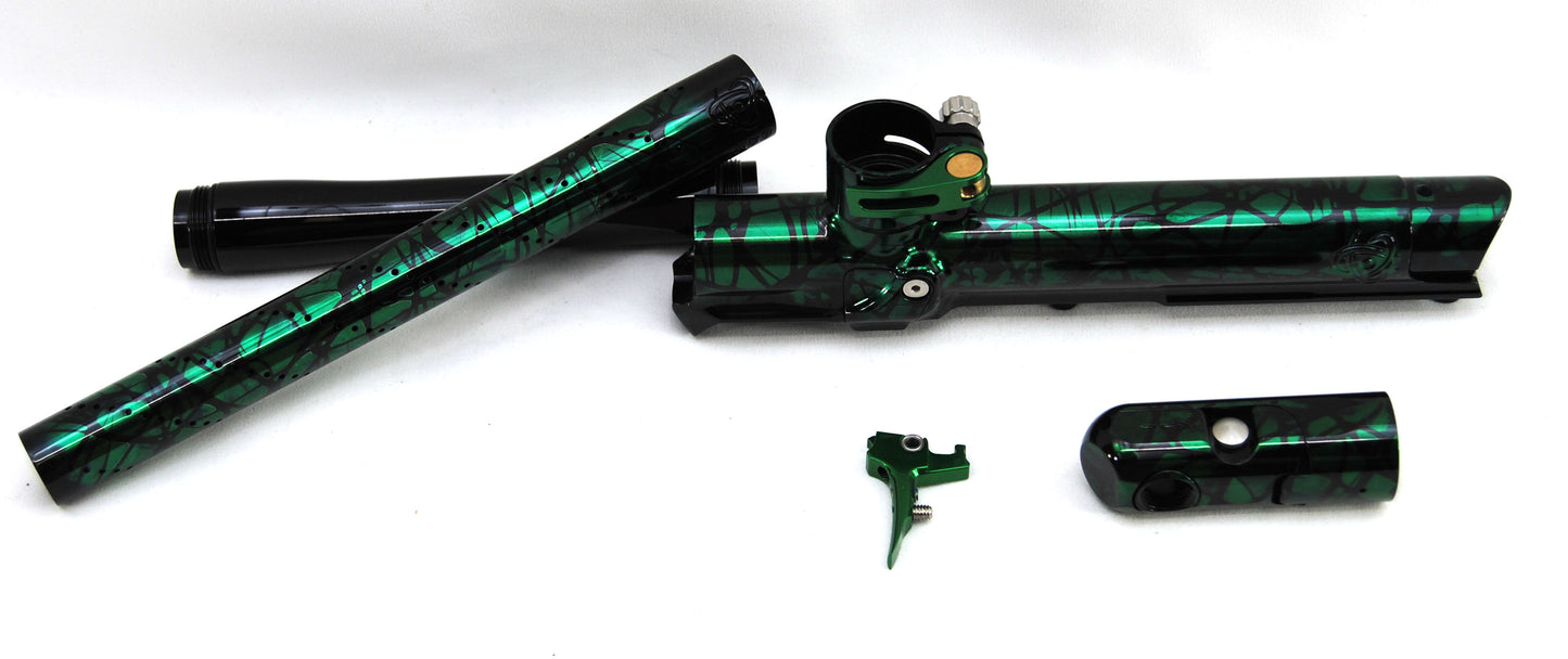 Inception Designs FLE Etha3 & Etha3M Body kit with Stella Barrel, Fang Trigger and EZ ASA - Gloss Finish, Splash Anodized
