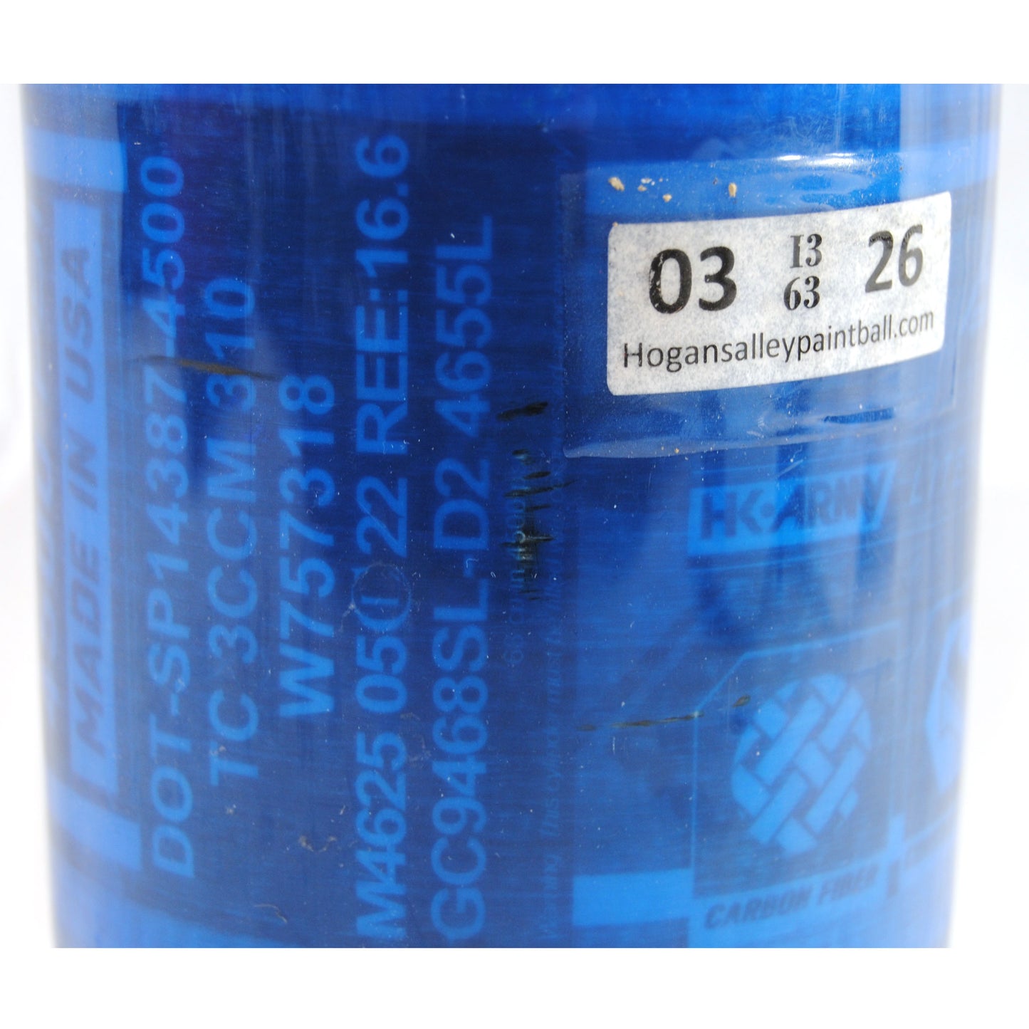 Used HK Army 68ci/4500psi Aerolite Tank - Blue