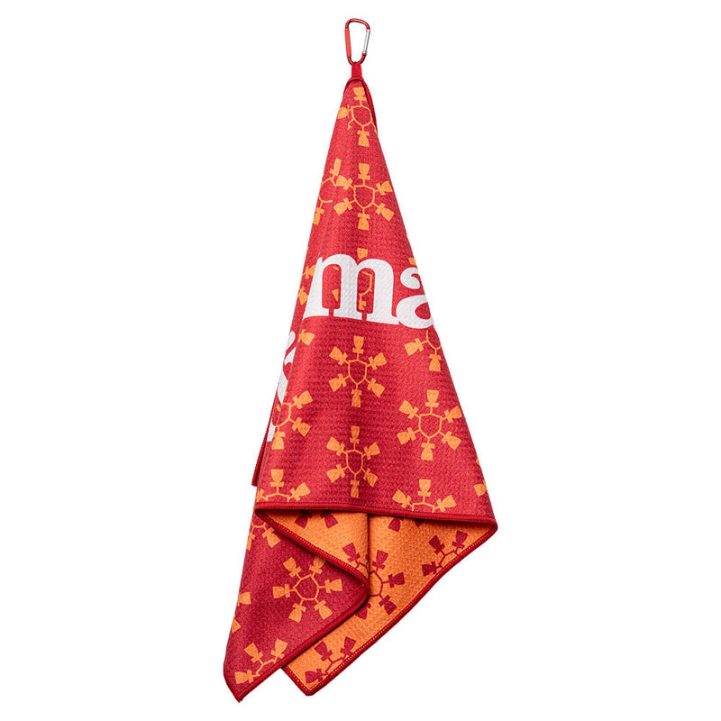 Discmania Microfiber Waffle Towel - Mosaic DM Red/Yellow