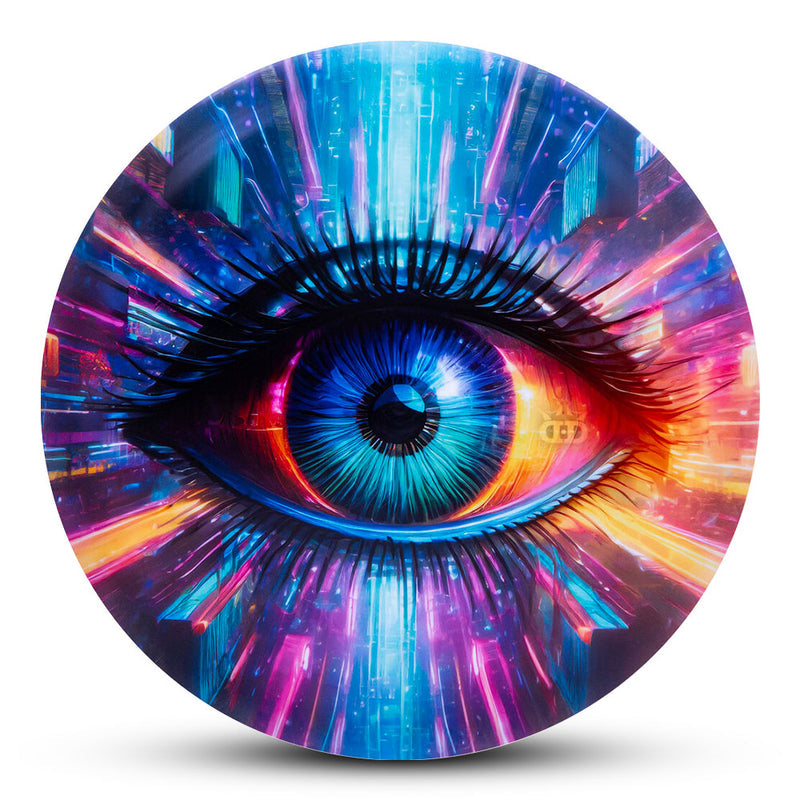 Dynamic Discs Fuzion Justice Disc - Dyemax All Seeing Eye Future