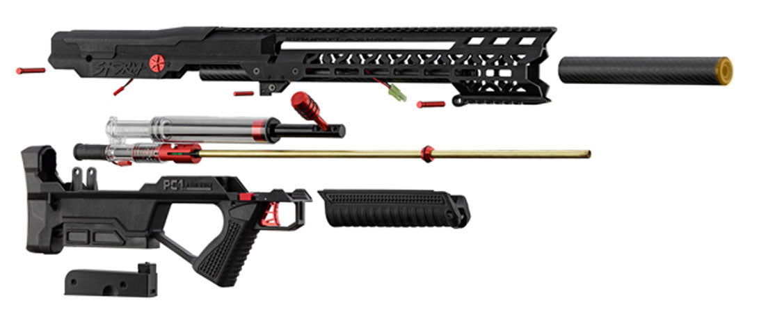 PC1 Storm Pneumatic Short Airsoft HPA Rifle - (Tan)