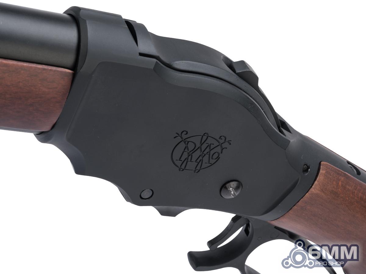 6mmProShop M1887 Terminator Lever Action Gas Airsoft Shotgun - Wild Card - Black