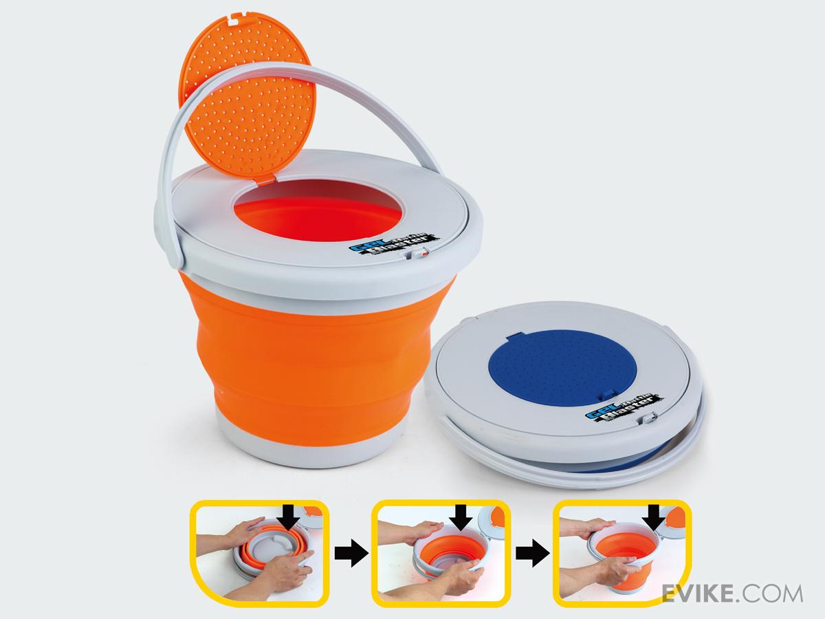 Gel Battle Blaster Folding Bucket - Blue