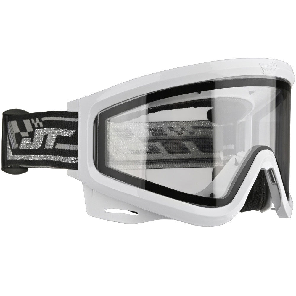 JT QLS Proflex White Goggle Frame w/ Lens & Strap