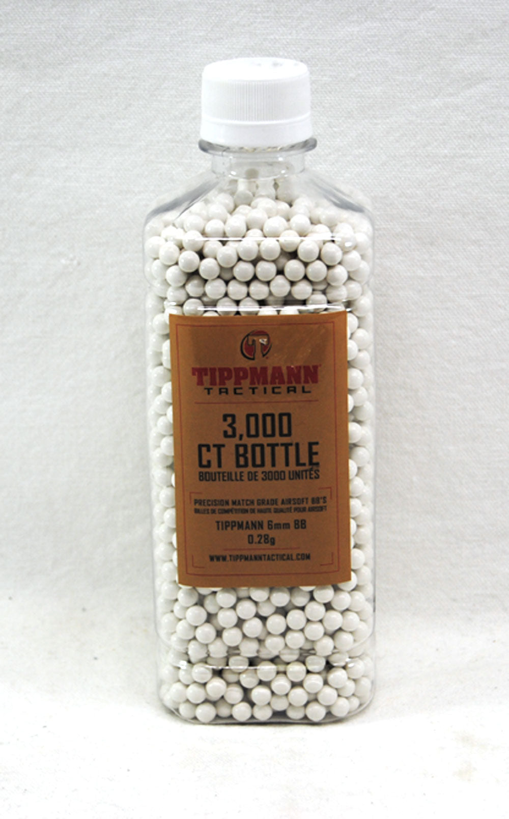 Tippmann Tactical BBs 3000ct Bottle - White