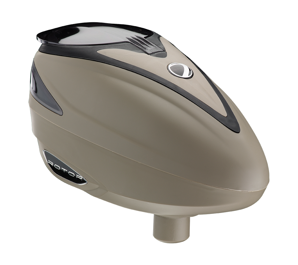 DYE Rotor Paintball Loader -Dark Earth (DE) with Black - DYE