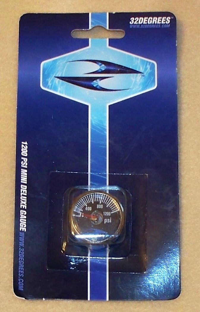 32 Degrees 1200 Psi Mini Deluxe Gauge - 32 Degrees