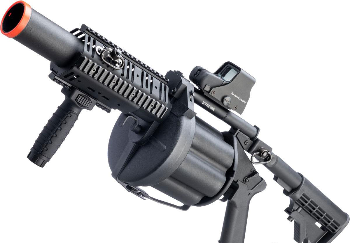 ICS MGL Full Size Airsoft Revolver Grenade Launcher - Black
