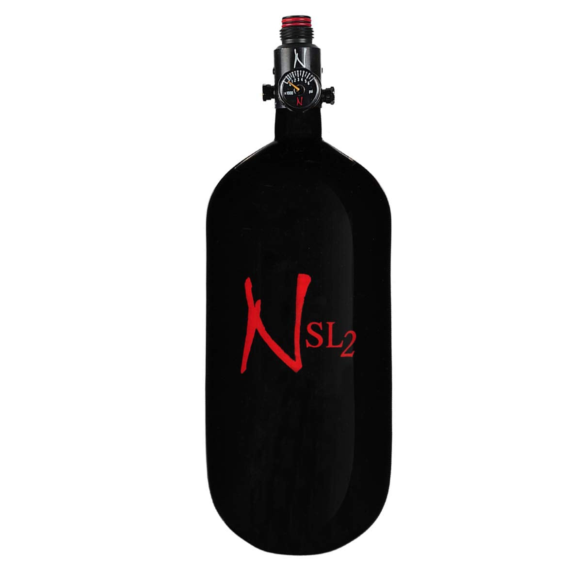 Ninja 90ci 4500psi SL2 HPA Tank - Black - w/ Pro V2 Reg - Ninja Paintball