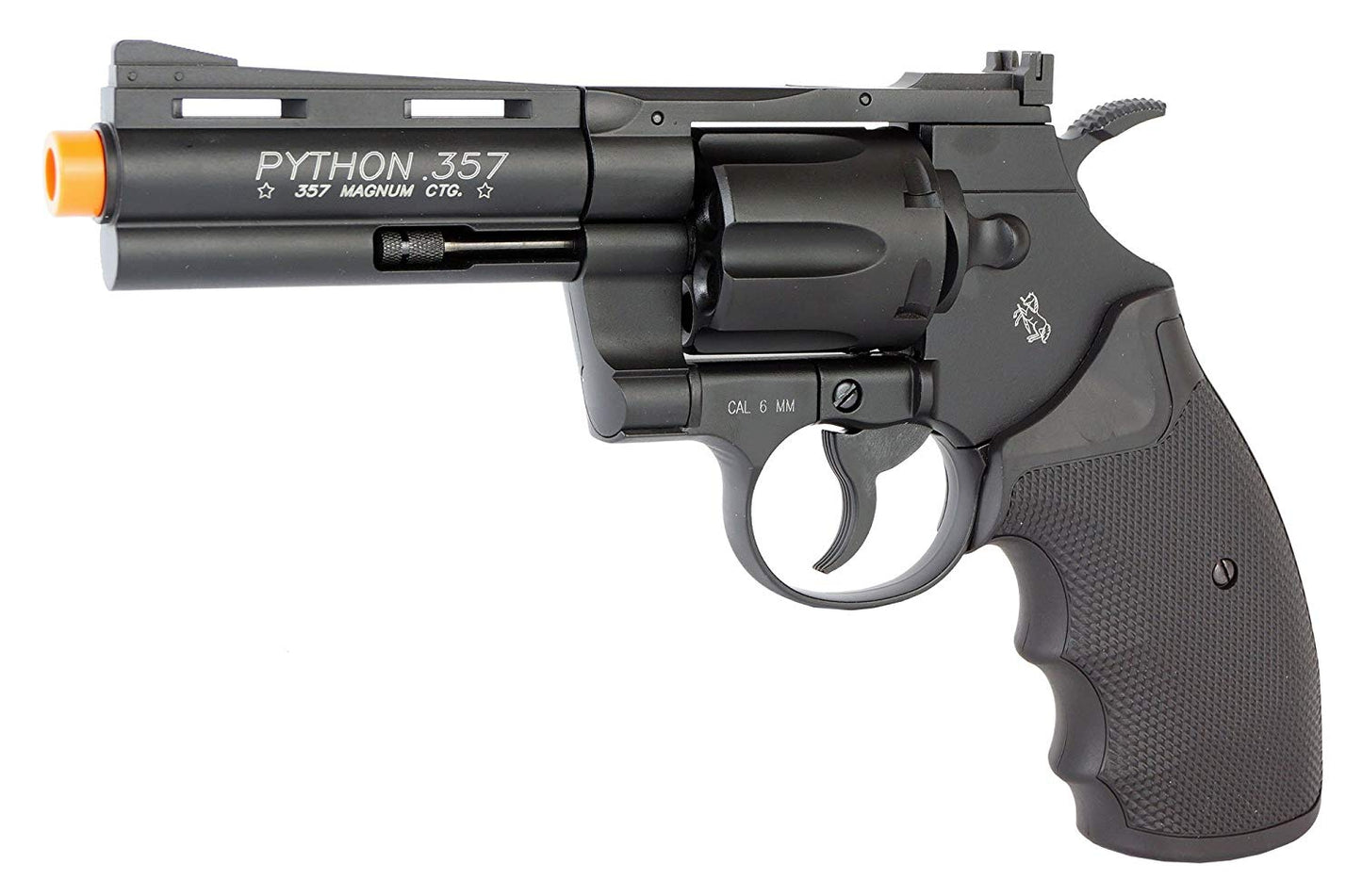 Colt 4" Python Revolver Metal CO2 Airsoft Pistol - Black - Elite Force