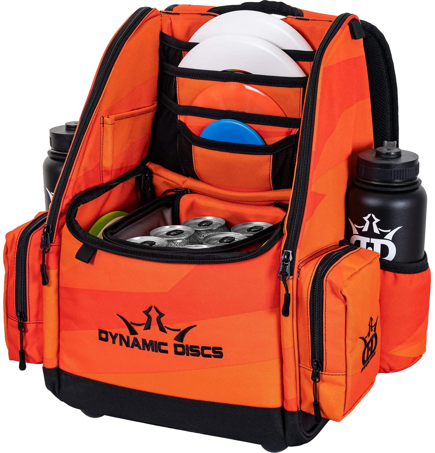 Dynamic Discs Commander Cooler Backpack Disc Golf Bag - Infrared Orange - Dynamic Discs