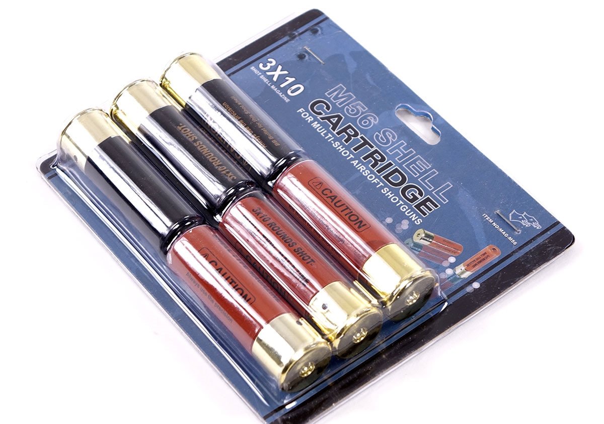 Valken Airsoft Double Eagle Shotgun Shells 30 Round 6 Pack M56 - Palco