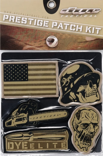 Dye Paintball Velcro Emblem Patch 5 Patches Pack Tan Army Green FREE SHIPPING - Dye