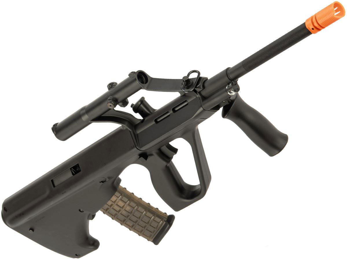 Snow Wolf AUG "Phantom" Bullpup Airsoft AEG Rifle w/ Intergraded Scope & Mock Suppressor - OD Green - Evike