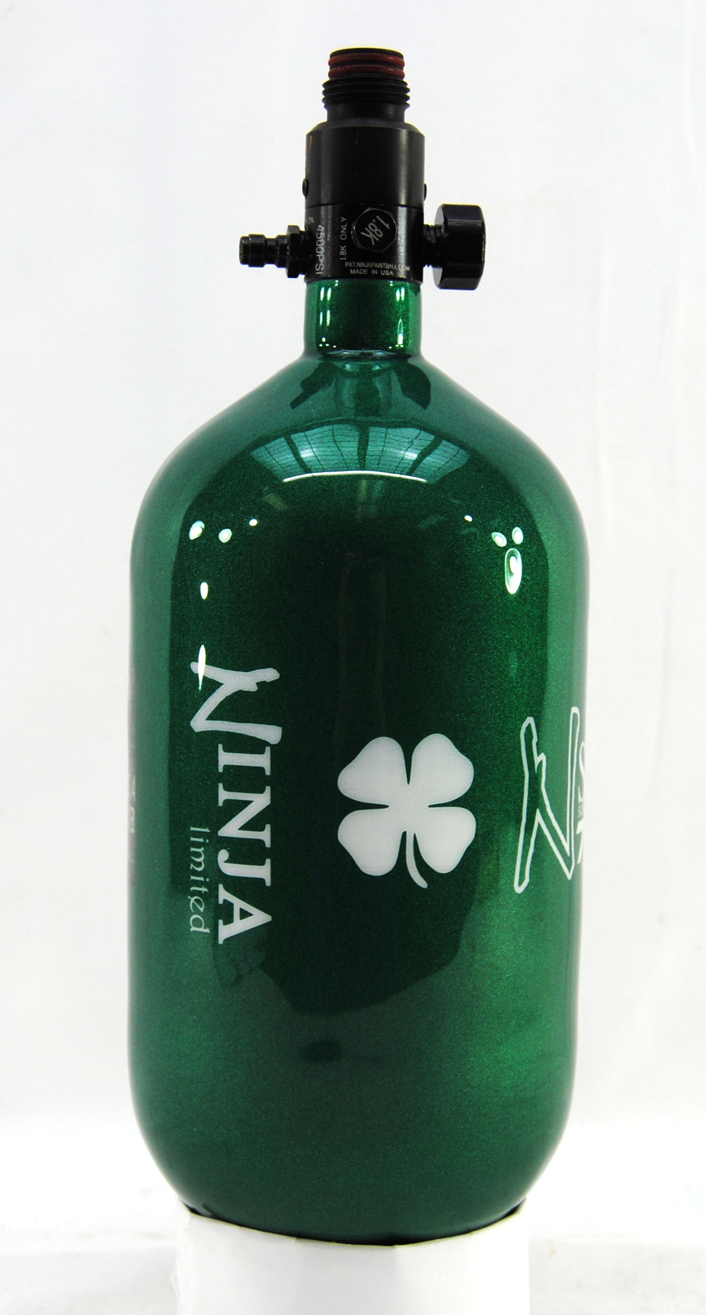 Ninja 77ci 4500psi HPA Tank - Limited Edition St. Patrick's Day Lucky Clover - Standard Regulator - Ninja Paintball