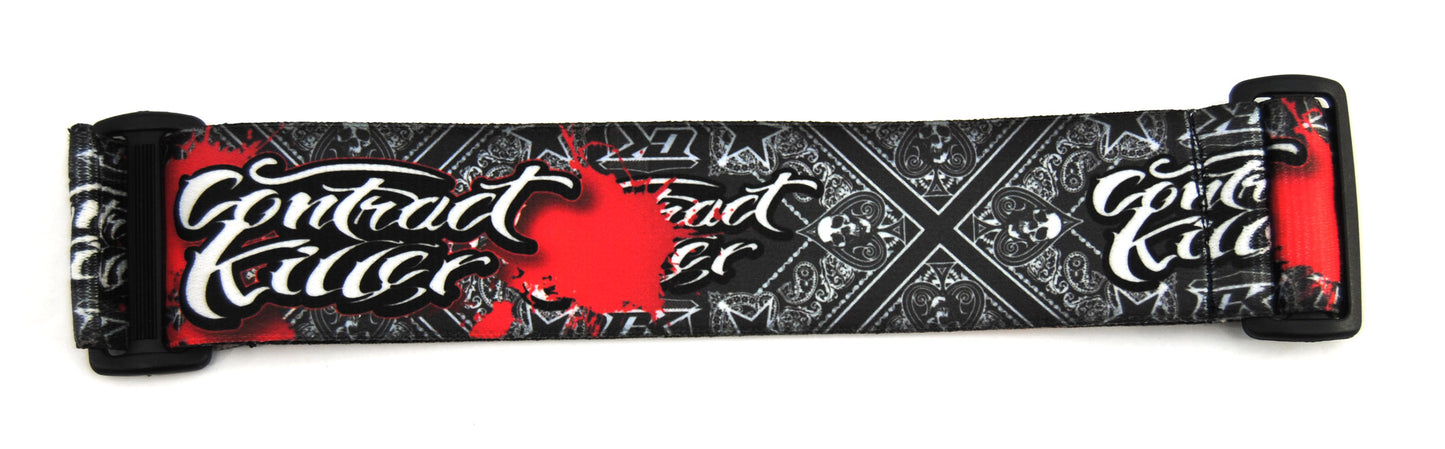 KM Goggle Strap - Contract Killer - Red/Black