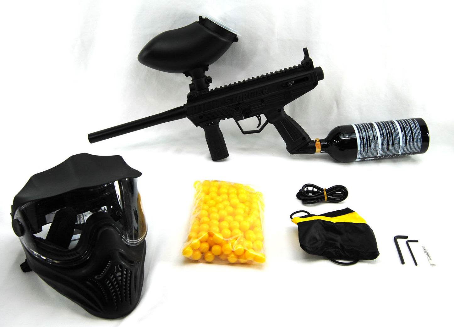 Tippmann Stormer Basic Paintball Package 200 Rd Loader Paintballs 20 Oz Tank - Tippmann