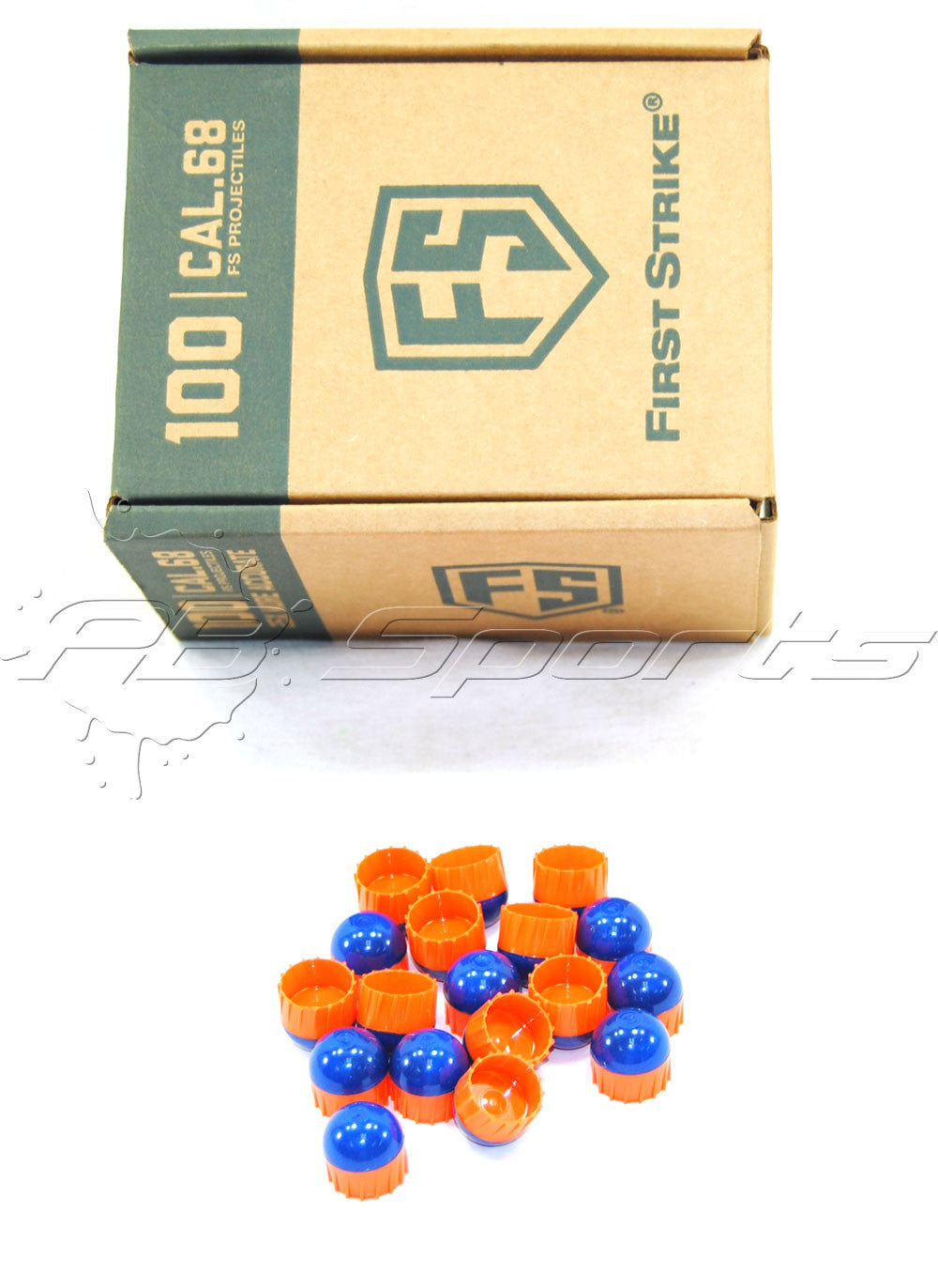 First Strike Rounds - 100ct - Blue/Orange - First Strike