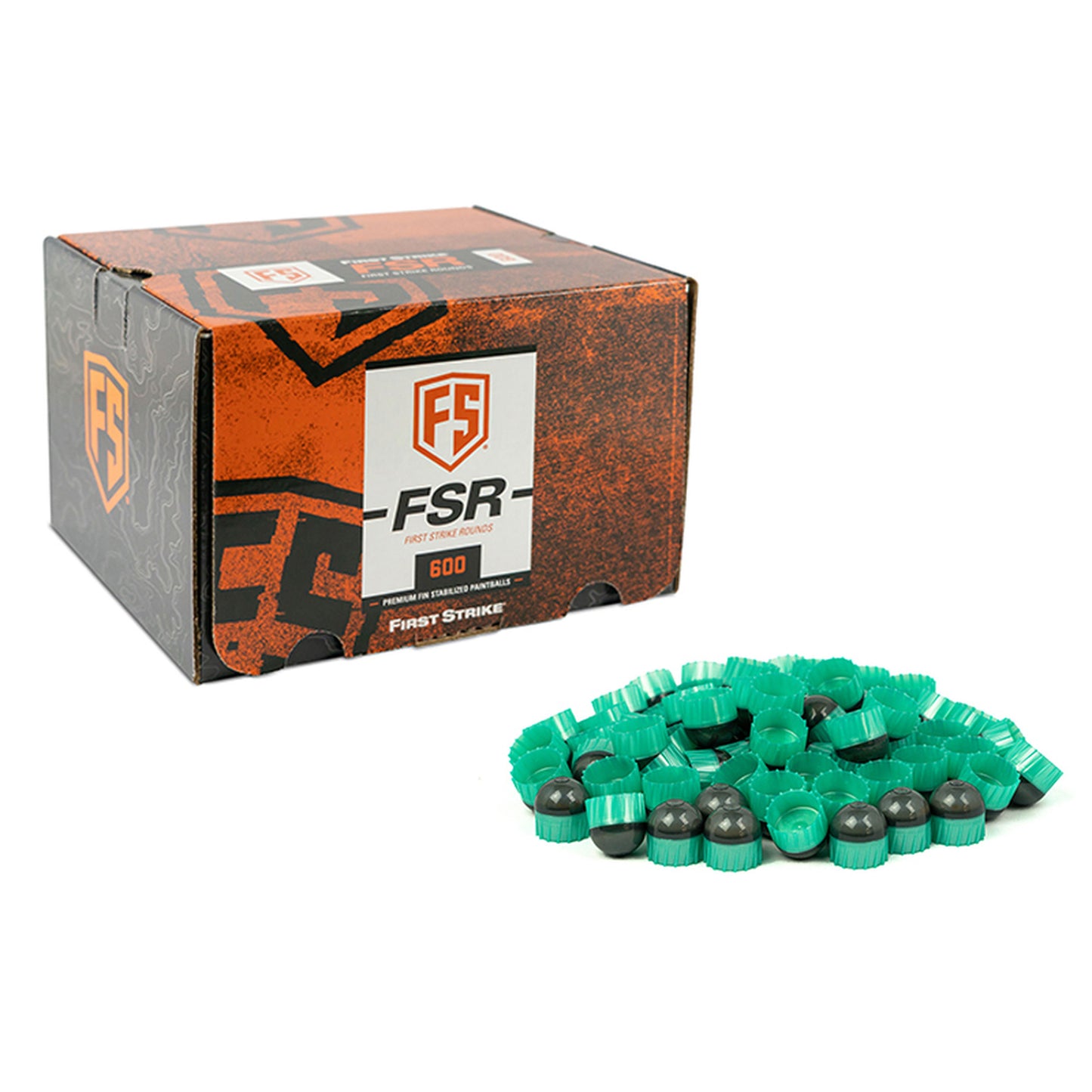 First Strike Rounds - 600 Count - Smoke/Mint - Orange - First Strike