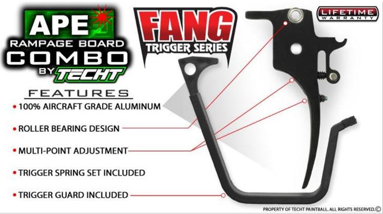 TechT Fang Trigger System & Phenom APE Board Combo Kit (Tippmann X7 Phenom ONLY) - TechT
