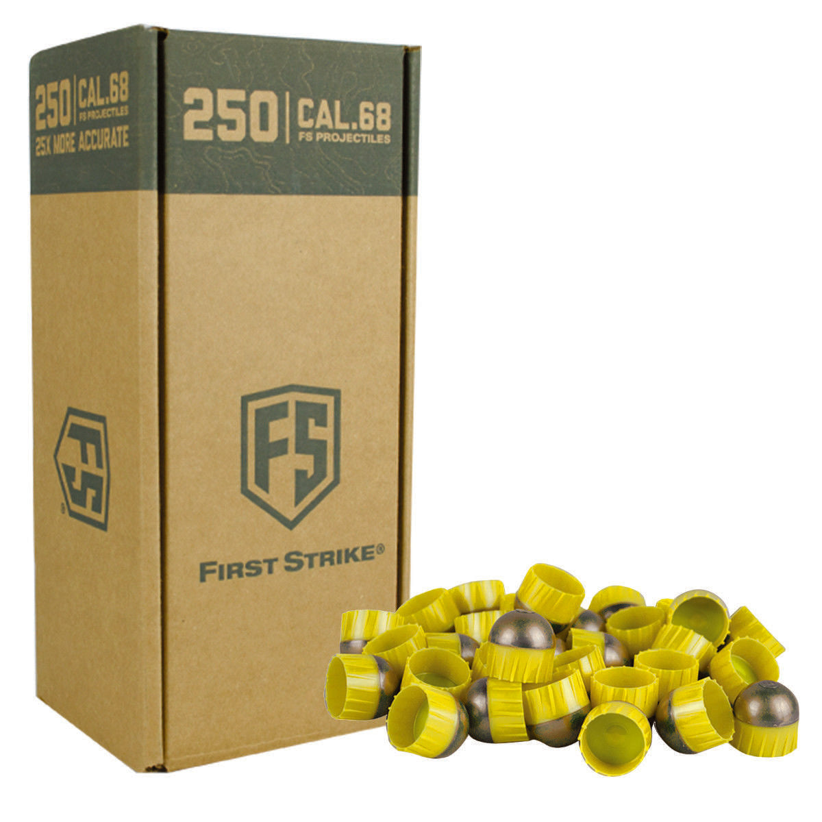 First Strike Rounds - 250ct - Smoke/Yellow - Yellow - First Strike