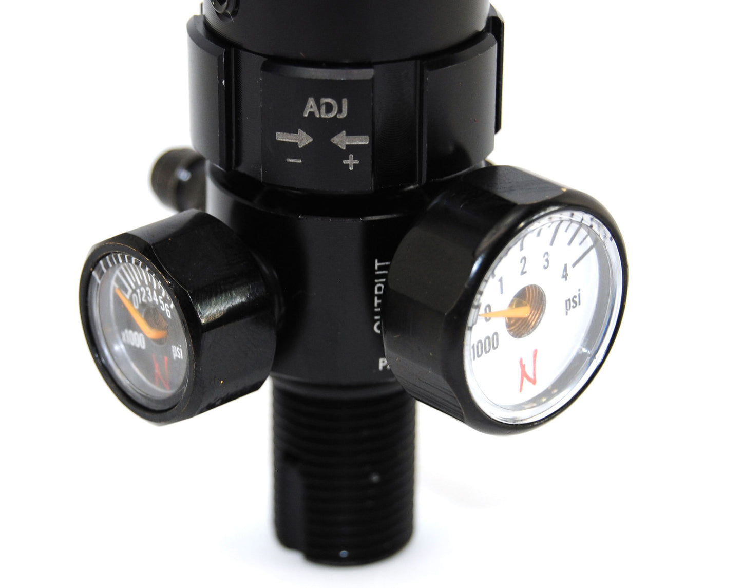 Ninja Flex Regulator for 4500 psi Metric Bottles - Rotational Collar Adjustable Output Pressure - Ninja Paintball