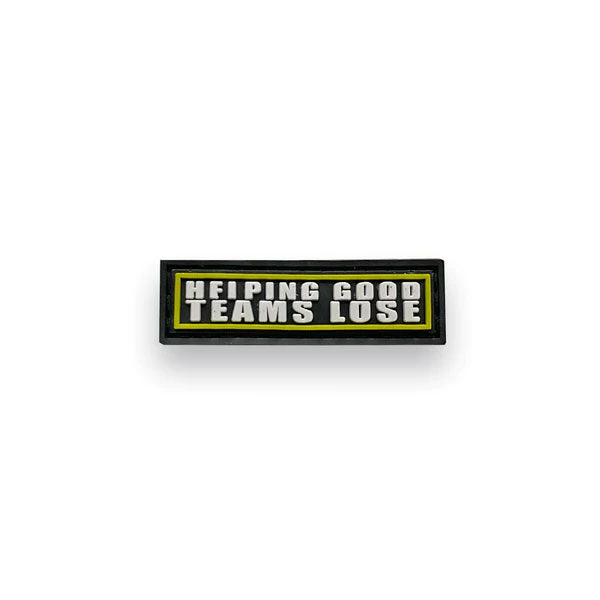Infamous Paintball HGTL "Helping Good Teams Lose" Mini Patch - Black Volt