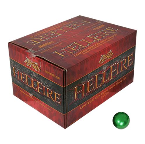 Draxxus Paintball Hellfire Paintballs - 2000 Count - Green Shell 