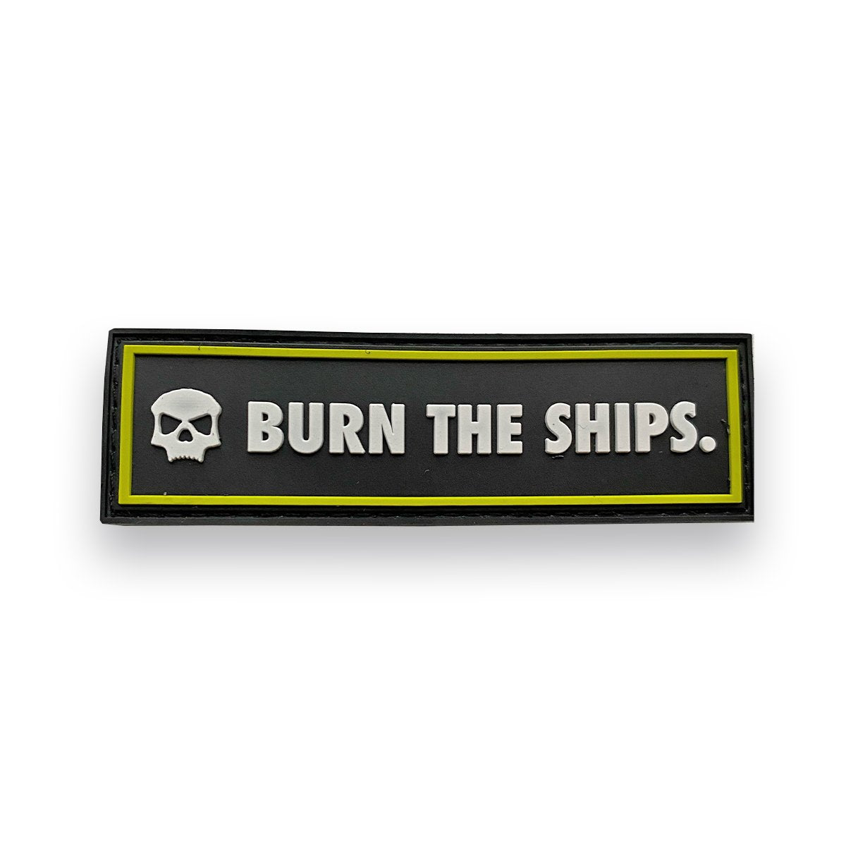 Infamous Paintball "Burn The Ships" Medium Style Patch - Black Volt
