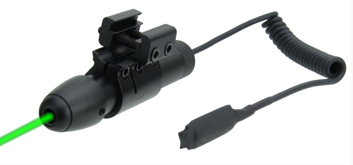TACFIRE Full Size Green Laser w/ Pressure Switch & Picatinny Mount