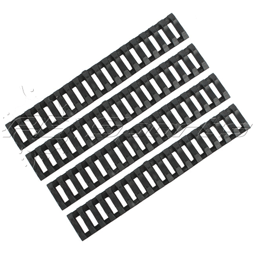 Killhouse Ladder Rail Cover System for 20mm Rail Systems (Black) - Killhouse Weapons Systems