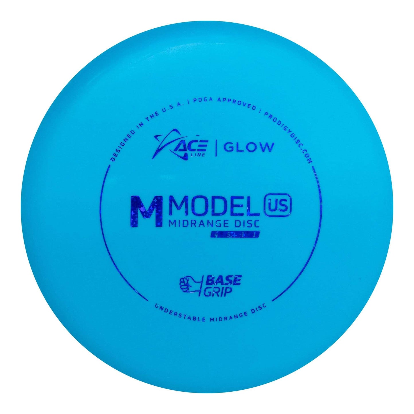 Prodigy Ace Line M Model US Midrange Disc - Basegrip Glow Plastic
