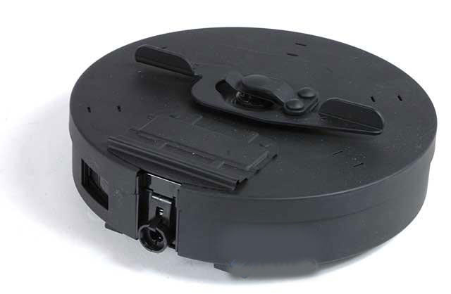 Cybergun 450 rd Hi-Cap Drum Magazine for Tokyo Marui Compatible Thompson Series Airsoft AEG - Evike