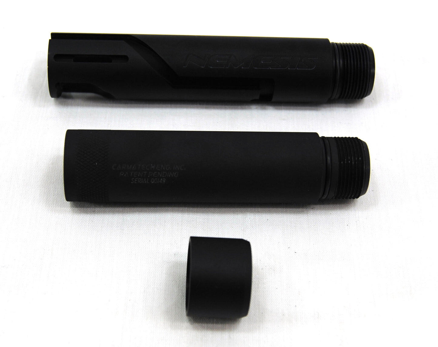 First Strike FSC (First Strike Compact) Paintball Pistol + Carmatech NEMESIS Barrel + Mock Suppressor - First Strike