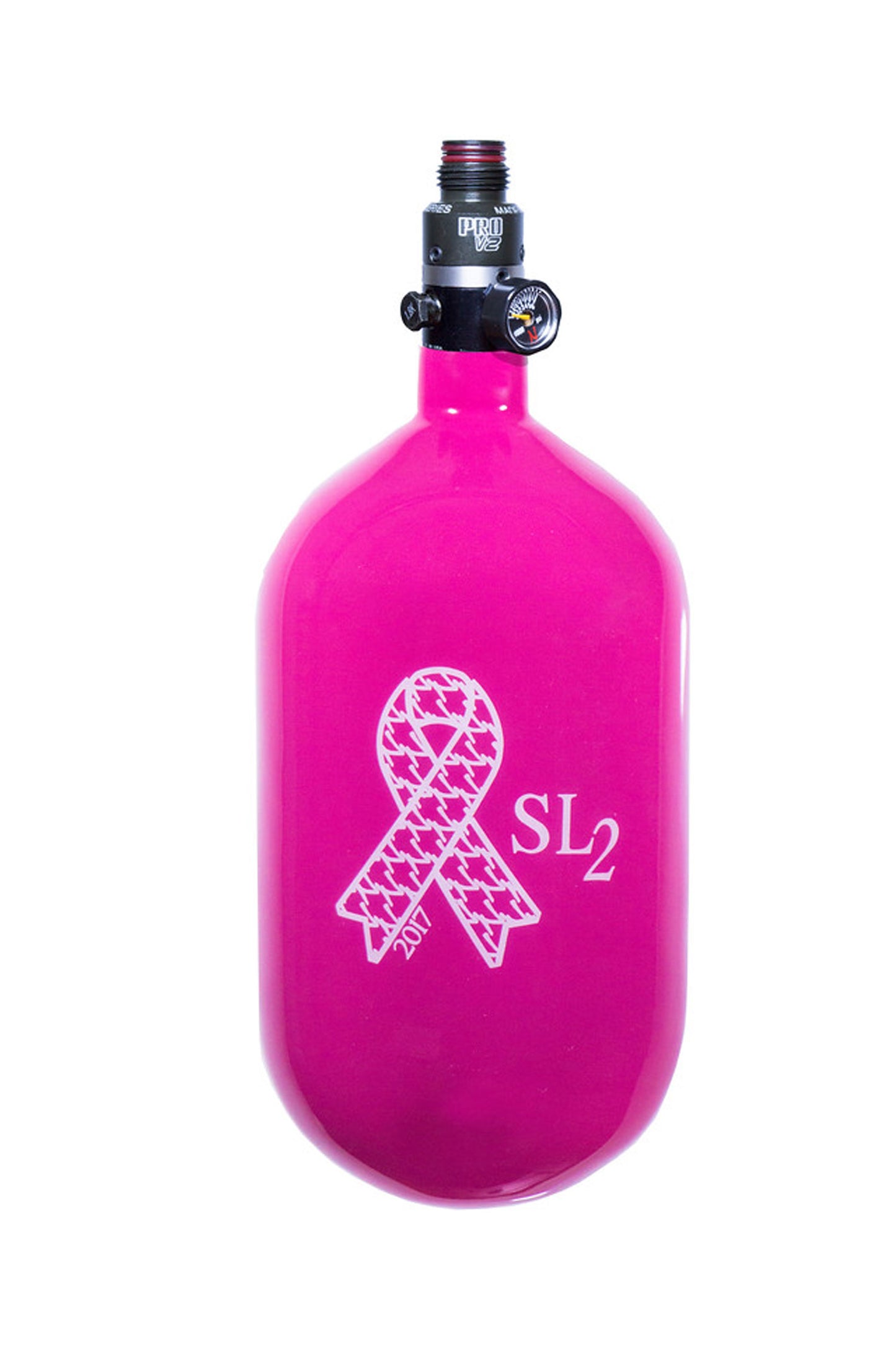 Ninja SL2 68ci 4500psi w/ Pro V2 Reg - Breast Cancer Awareness 2017 Tank - Ninja Paintball