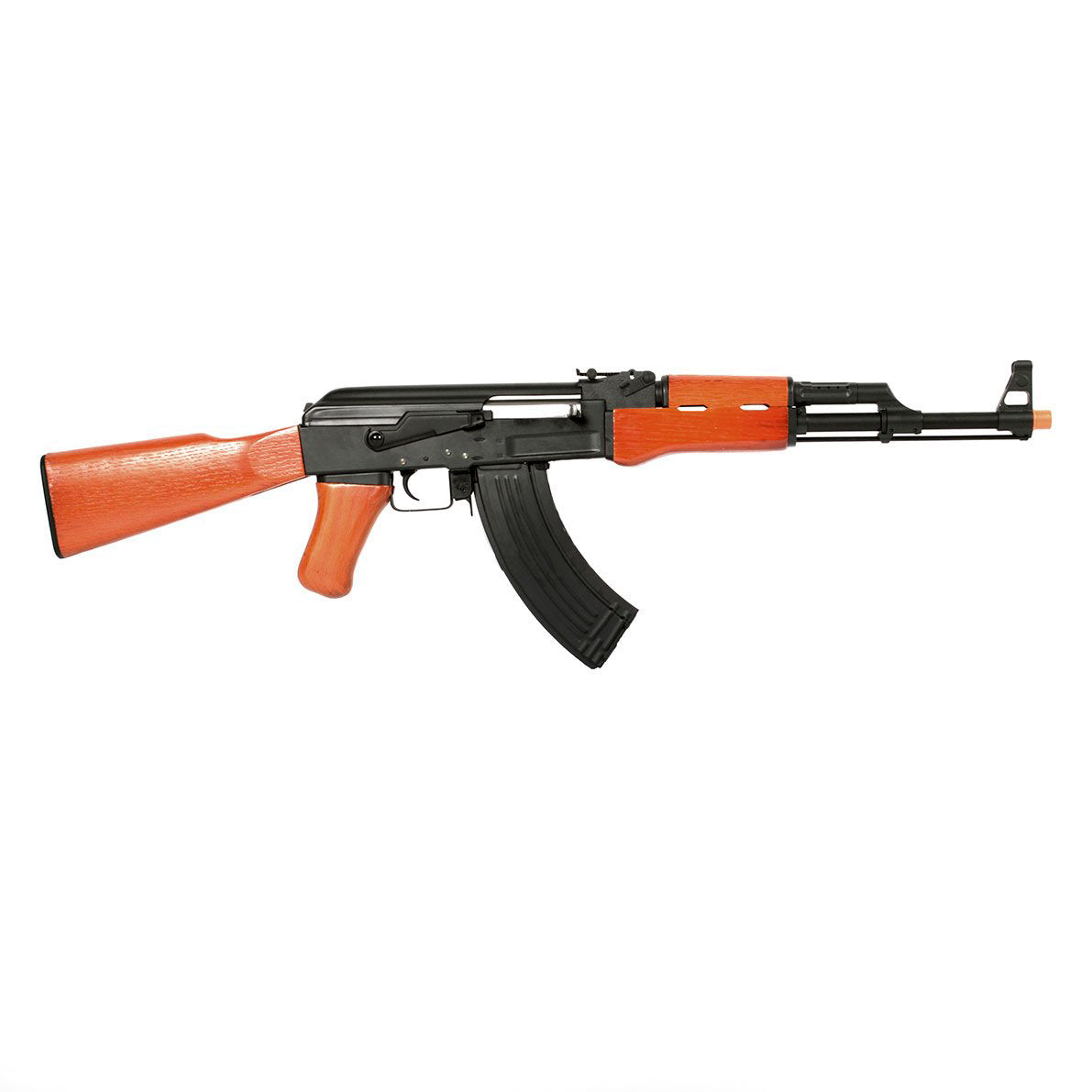 AK47 Advanced Full Metal Real Wood Airsoft AEG w/ Lipo Ready Gearbox by CYMA / Matrix - Evike